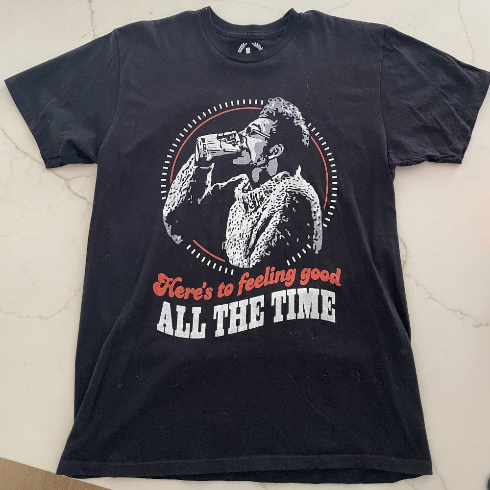 90's Cosmo Kramer: Here's To Feeling Good All The Time Graphic Tee (L)